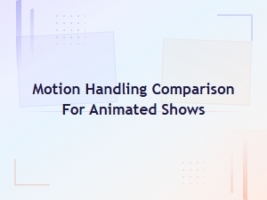 Motion Handling Comparison for Animated Shows